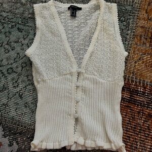 Forever 21 Lace Button-Down Blouse